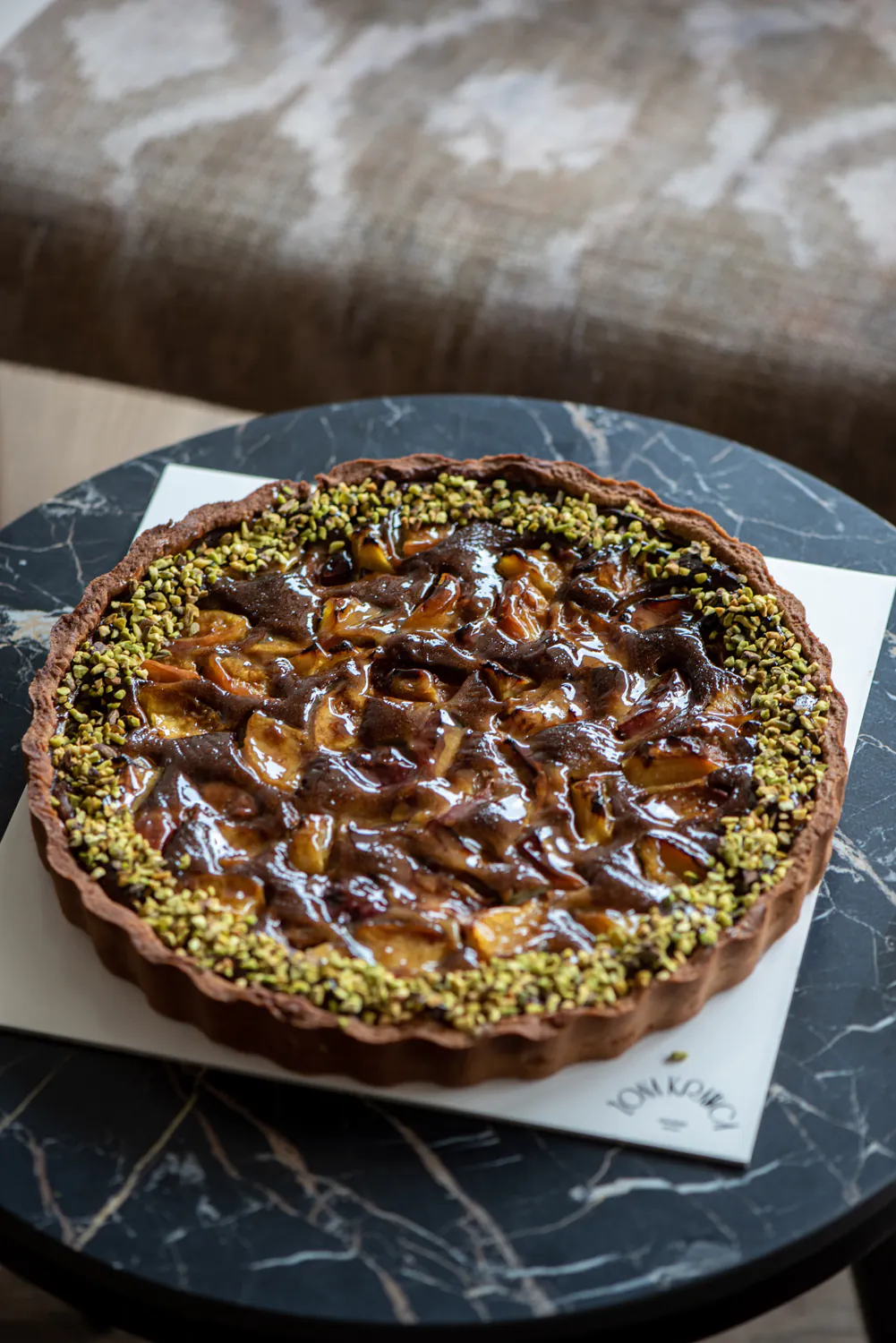 Tarta Nektarynka z Pistacjami